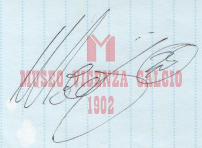 Autografo Piermario MOROSINI