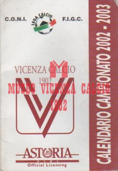 Calendario 2002-03 Astoria vini