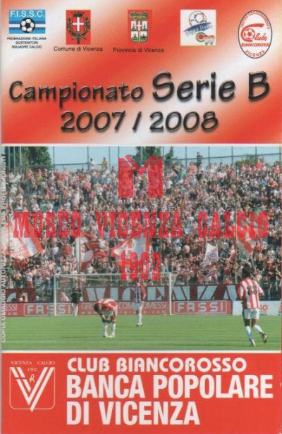 Calendario 2007-08 C.B. Banca Popolare di Vicenza