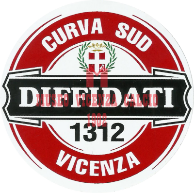 Adesivo diffidati Curva Sud Vicenza 1312