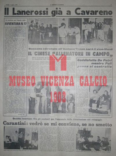 Il Giornale di Vicenza 2-8-1971