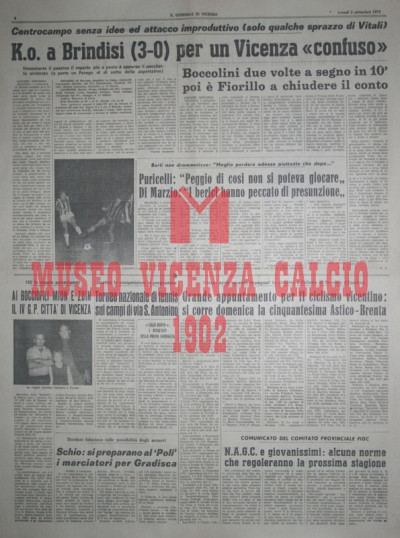 Il Giornale di Vicenza 3-9-1973
