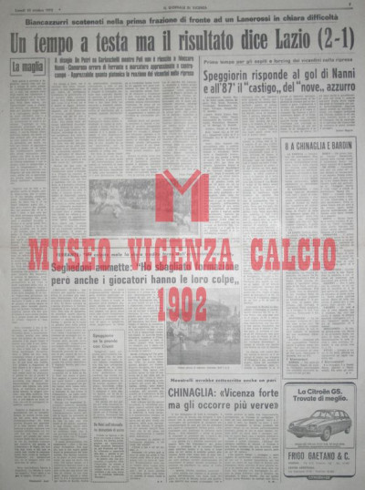 Il Giornale di Vicenza 30-10-1972