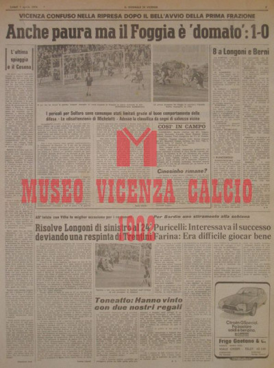 Il Giornale di Vicenza 1-4-1974
