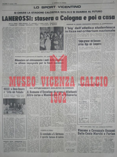 Il Giornale di Vicenza 19-6-1974