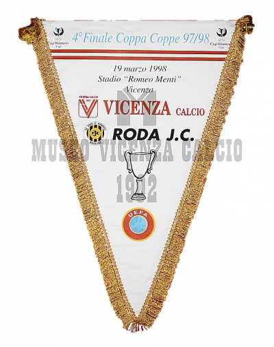 Gagliardetto del 19-3-1998 Vicenza-Roda